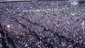 "The biggest and most powerful moment in South African rugby" In 1995 Nelson Mandela presented South Africa captain Francois Pienaar with the Webb Ellis trophy. It was a defining moment in rugby history. | Rugby World Cup