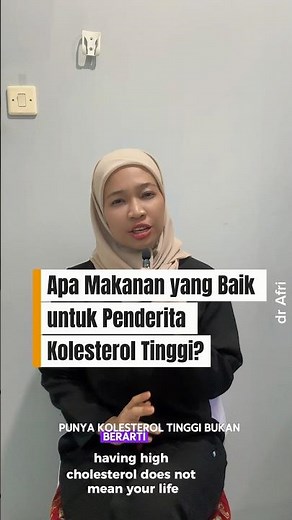 Makanan yang baik untuk penderita kolesterol tinggi