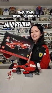 LEGO Icons Ferrari with Michael Schumacher mini review! #lego #rlfm #f1 #11375