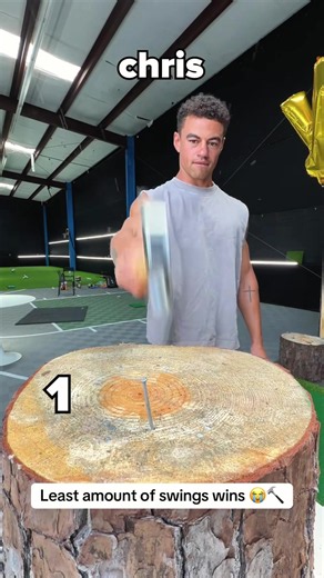 Least amount of swings wins 😭🔨 | man on swing