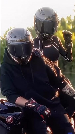 Couple Bike Ride ❤️ | Romantic Biker Love Story 🏍️ | Road Trip Vibes
