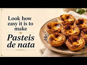 Look How Easy It Is to Make Pastéis de Nata | Portuguese Custard Tarts Step by Step