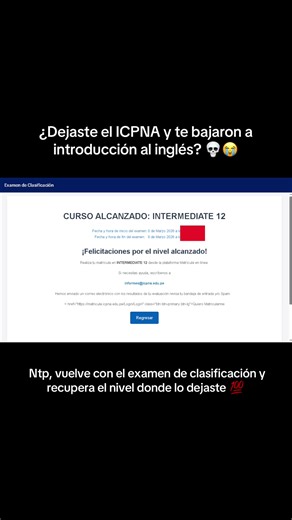 Recupera tu nivel en inglés con el examen de clasificación