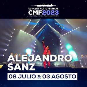 Alejandro Sanz en concierto el 8 de julio y 3 de agosto en Concert Music Festival con su tour SANZ EN VIVO ❤️‍🔥 🎟 Entradas a la venta en Ticketmaster y El Corte Inglés. | Concert Music Festival