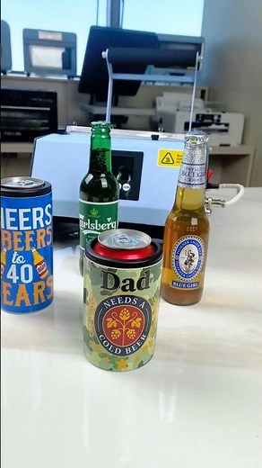 Custom Beer Can Cooler with Tumbler Press Machine🍻Best Birthday Gift Idea for Dad#pydlife#cancooler