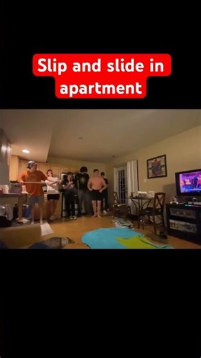 Slip And Slide Inside House!