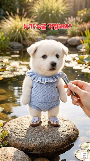 The dog's reaction to its owner worrying about the goldfish's diet 😒 🐶