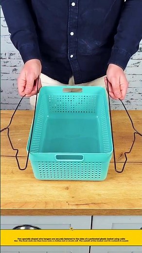 DIY Space‑Saving Hanging Storage Basket