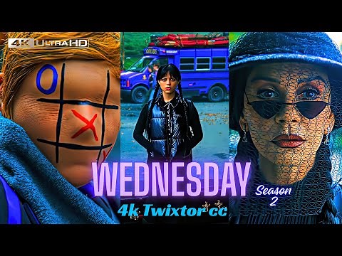 Wednesday 4K Twixtor CC Scene Pack | Jenna Ortega Aesthetic Cinematic Clips for Editing | aesthetic