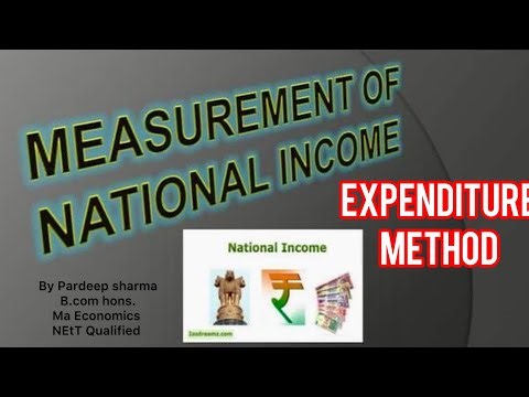 Expenditure method of measurement of national income class 12 th economics