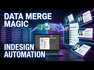 Adobe InDesign Data Merge Tutorial | Automatically Create Bulk ID Cards, Catalog & Directory