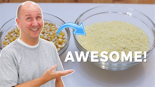 How to make cornmeal with popcorn kernels