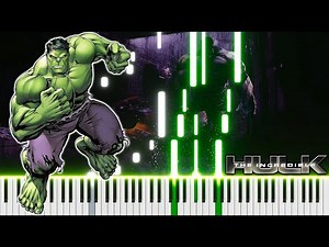 THE INCREDIBLE HULK (1977) - The Lonely Man | Piano Tutorial + Sheet Music