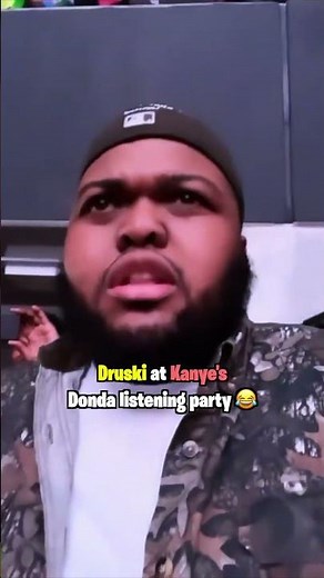 Druski's At Kanye's Listening Party