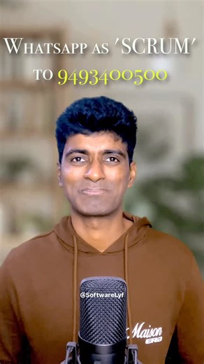 Sasidar Reddy Parlapalli on Instagram: "Introduction to scrum and PSM, Whatsapp at 9493400500 to enrol #softwarelyf #softwaremuthyam #scrummaster #psm"