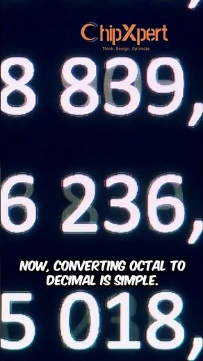 🚀 Learn Octal to Binary, Decimal & Hex in less than 1 min! | ChipXpert | Best VLSI Training