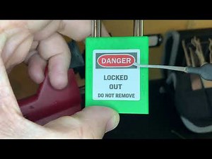 How to Pick Slider Locks - Generic Slider Padlock LOTO Picked Open #LotoLockTuesday