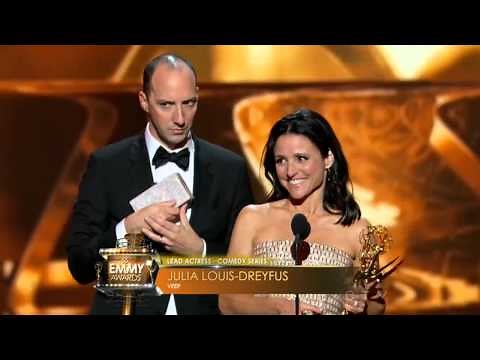 Julia Louis Dreyfus wins an Emmy for Veep 2013