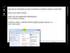 Windows 7 Ultimate Product Key Activation