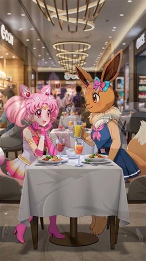 Eevee and Chibi-Usa Life---sweet girls~🩷💕