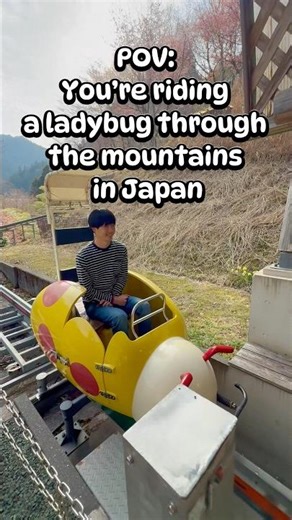 Riding a ladybug through the mountains? Childhood dream unlocked 😁