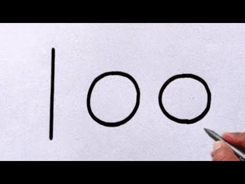 Car Drawing | How to draw Car from Number 100| Car Drawing Step by Step/ Number Drawing/Easy Drawing
