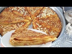 مسمنة كبيرة في الفرن مورقة و معمرة بحشوة حلوة لذيذة