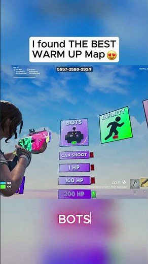 I found the BEST WARM UP MAP in FORTNITE 😈✅ #fortnite #fortniteclips