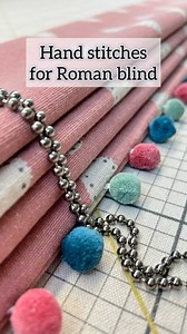 All the hand stitches you need to make Roman blinds. A FREE tutorial is available at Olga Kott on Thinkific #tutorial #stitch #sewing #tips #needlework #réel #reelinstagram #diy | Kott Soft furnishings | Facebook