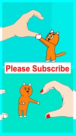 😺Cat & Magic Hand Create Love 💖 | Emotional Cartoon Short | So Cute shorts!