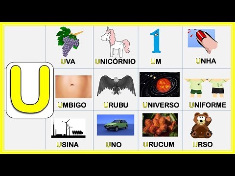 Alfabeto Infantil | Aprender Palavras com a letra U #alfabetoinfantil #abc #letras