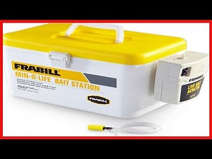 Frabill Bait Box with Aerator | Live Bait Storage Cooler with Portable Aerator | 8-Quart Capacity