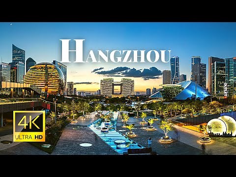 Hangzhou, China 🇨🇳 in 4K ULTRA HD 60FPS Video by Drone