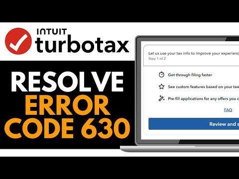 How to Resolve Turbotax Error Code 630 (EASY 2026 GUIDE)