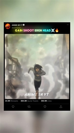 Gabi shoot eren yeger Head☠️#attackontitan #aot #erenyeager #mikasaackerman #animeedit#shorts