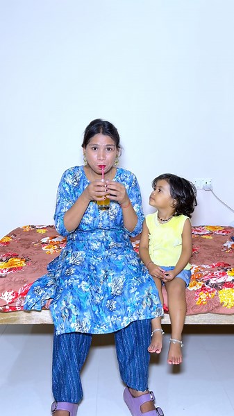 Devanshi ka sara juice mummy pi gai 😲❤️ #shorts #ytshorts #foryou #trending #viralvideo