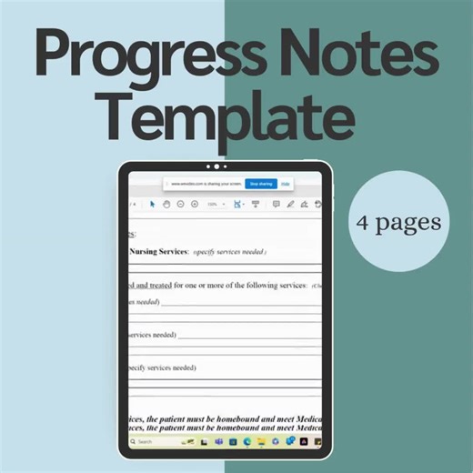 Home Health Nursing Progress Note Template – OASIS Nurse - Etsy
