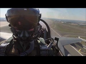 Inside an USAF F-16C over Spangdahlem AB, Germany