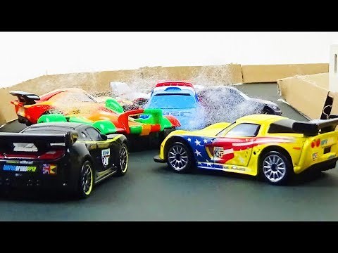 Disney Cars 2 Italy Race Crash Scene Remake! - Stop Motion Animation