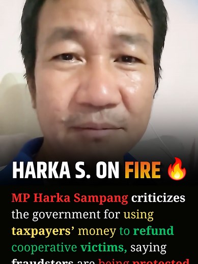“People… the taxes you paid are now being used to save cooperative fraudsters.” — Harka Sampang MP Sampang criticized the government after it began refunding money to small depositors affected by troubled cooperatives. The debate is now growing: Should taxpayers’ money be used to protect citizens who lost savings…or does it indirectly rescue the system that allowed fraud to happen in the first place? One side sees relief for victims. The other sees accountability being diluted. And somewhere in