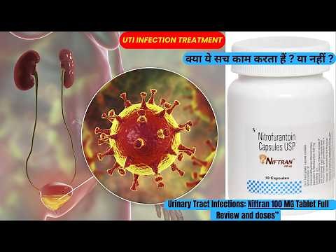 NIFTRAN 100 MG Dosage, Side Effects & Mechanism of Action Of Nitrofurantoin in UTI infection