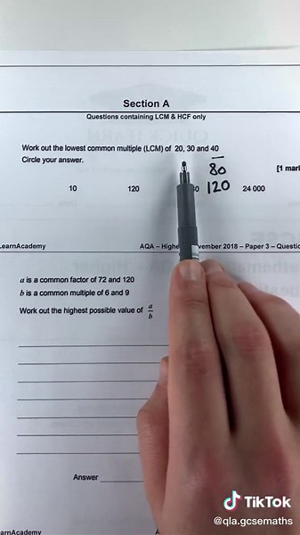 GCSE Maths: Understanding LCM and HCF Concepts