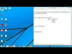 Can't delete files from external hard drive, 100% working
