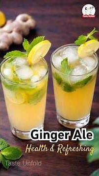 Summer Drink Ginger Ale | How to Make Ginger Ale at Home