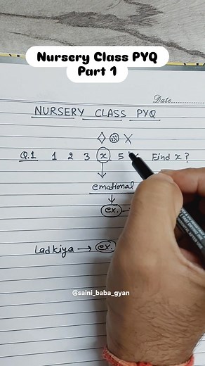 1.1K views | Nursery class previous year question paper #nursery #pyq #LKG #school #schoollife #exams #exampreparation #examtime | Saini Baba Gyan | Facebook