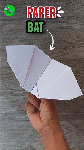 How to make the paper bat , new style paper bat plane , homemade origami Paper bat plane , #shorts