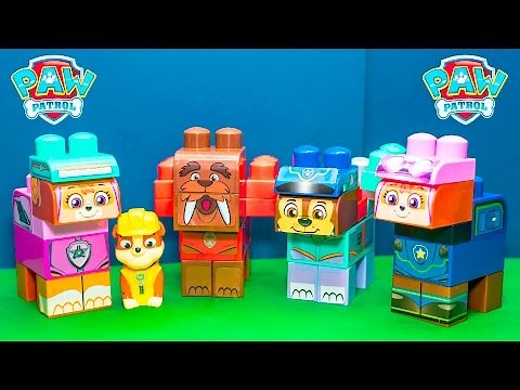 Exploring the Paw Patrol Everest and Zuma Blocks Playsets with Rubble