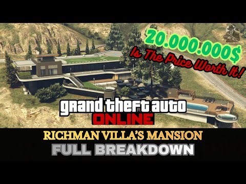 GTA Online Richman Villa's Mansion Full Breakdown