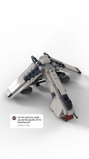 allnewbrickleaks on Instagram: "Lego AT-TE Dropship animated build Was published on the comic con so it's very limited #animated #animation #lego #legobricks #legobuilding #legostarwars #starwars #stopmotion #speedbuild #mini #bricklink #bricklinkstudio"