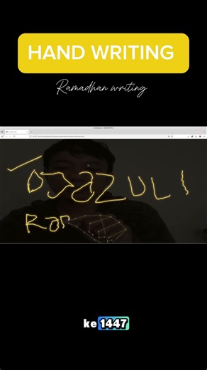 Easy Handwriting Web with JS library Hand Pen - Special Ramadhan #htmlcss